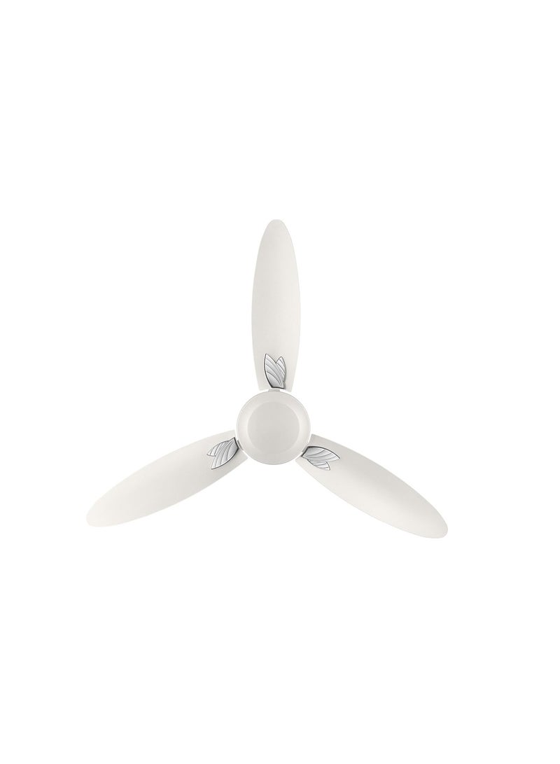 Usha Bloom Magnolia 1250mm 85-Watt Goodbye Dust Ceiling Fan with Anti Dust Feature(Sparkle White) - Image 1